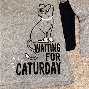 Three long sleeve graphic print justice shirts